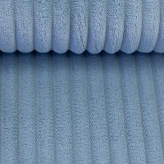 Vorbestellung Taschensamt Montevideo mit Rippen rauchblau