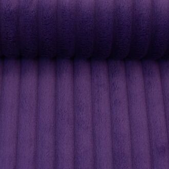 Vorbestellung Taschensamt Montevideo mit Rippen lila