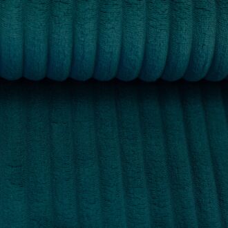 Vorbestellung Taschensamt Montevideo mit Rippen petrol