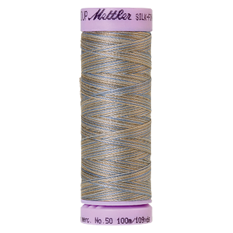 Silk-Finish Multi 50, 100m - Silvery Blues  FNr. 9843
