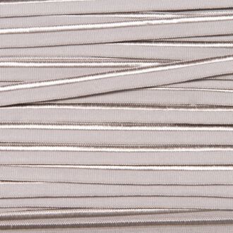 Elastisches Paspelband mittelgrau