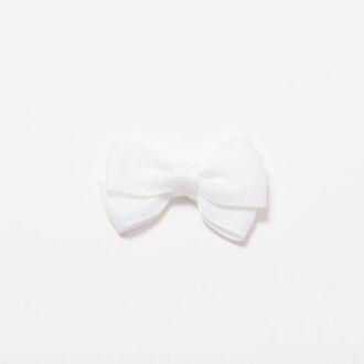 Grosgrain-Schleife Uni 4,5cm weiss
