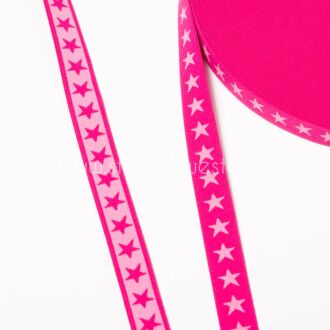 20mm Sternengummi pink/rosa