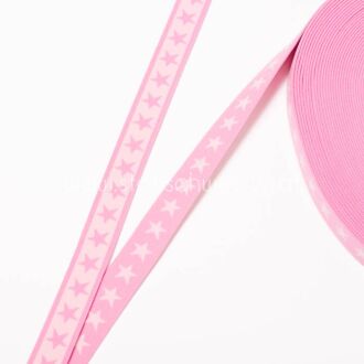 20mm Sternengummi rosa/hellrosa