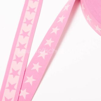 40mm Sternengummi rosa/hellrosa