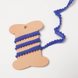 10mm Bommelborte kobaltblau