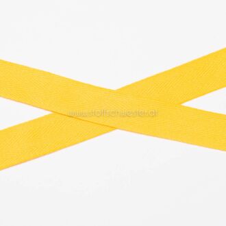 20mm Baumwollköperband gelb