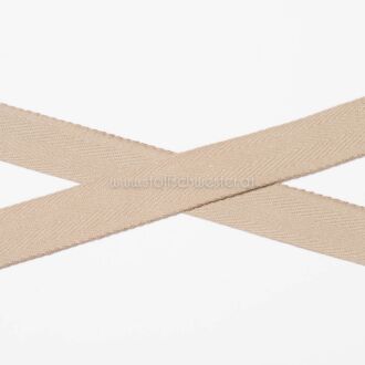 20mm Baumwollköperband hellbraun
