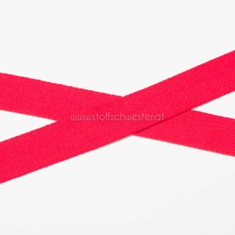 20mm Baumwollköperband rot
