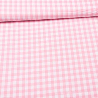 Große Karos (garngefärbt) rosa