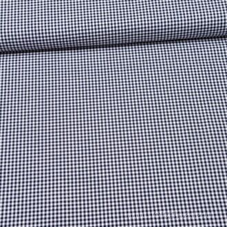 Kleine Karos (garngefärbt) Baumwolle dunkelblau