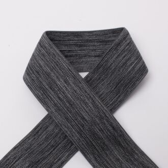 40mm Soft-Gummiband mittelgrau-meliert