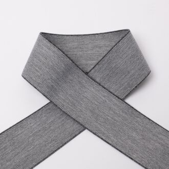 40mm Soft-Gummiband hellgrau-meliert