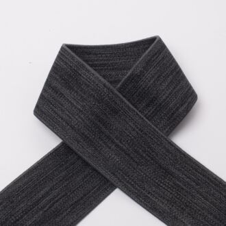 40mm Soft-Gummiband dunkelgrau-meliert