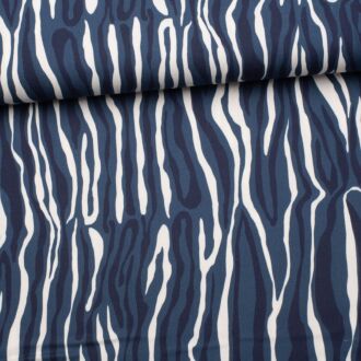 Viskose Wellenlinien blau