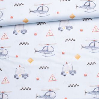 Webware Polizeiautos hellblau