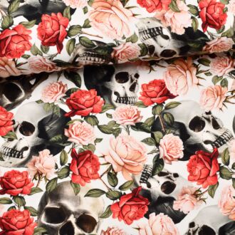 Rosen & Totenköpfe Jersey ecru