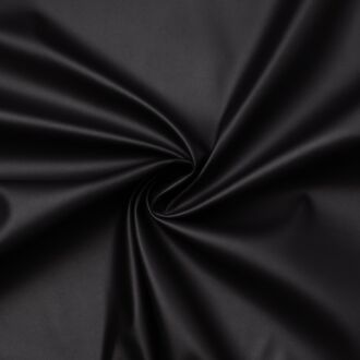 Stretch-Lederimitat schwarz matt