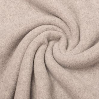 Bio-Baumwoll-Fleece hellgrau-meliert