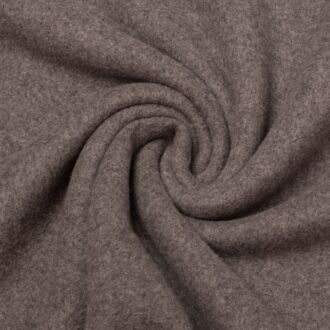 Bio-Baumwoll-Fleece dunkelgrau-meliert