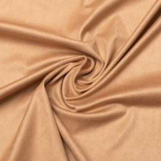 Stretch-Velours-Kunstleder hellbeige (made in Italy)