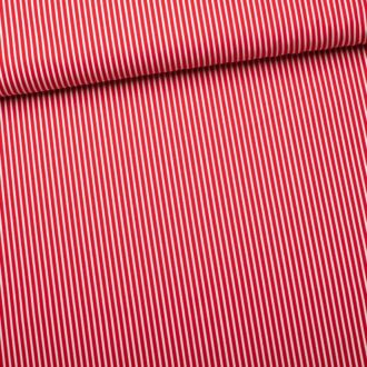 Webware Streifen rot/weiß