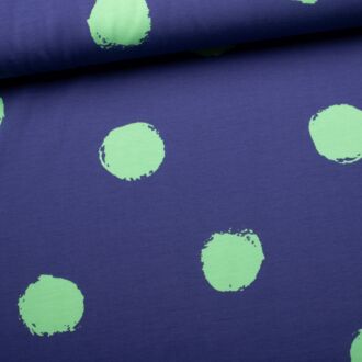 Jersey Big Spots mint/royalblau