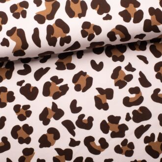 French Terry Leo Spots wollweiß