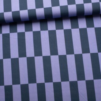 Canvas Karomuster blau flieder