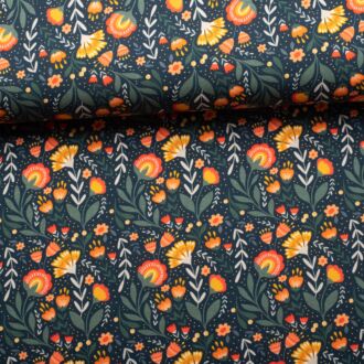 French Terry Fields of Joy by Claire’s Creative dunkelblau