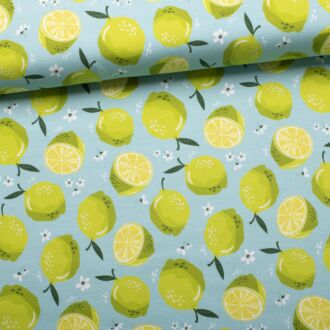 Baumwolljersey Melody Limetten helltürkis