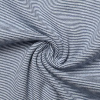 Ringelbündchen denimblau/hellblau