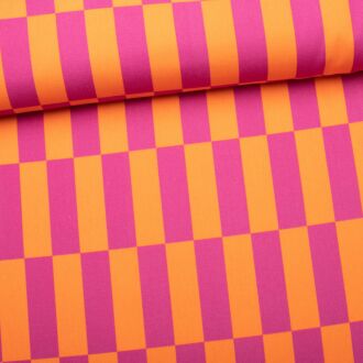 Canvas Karomuster pink/orange