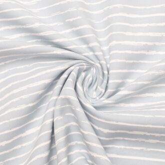 Baumwollwebware Mini Stripes rauchblau