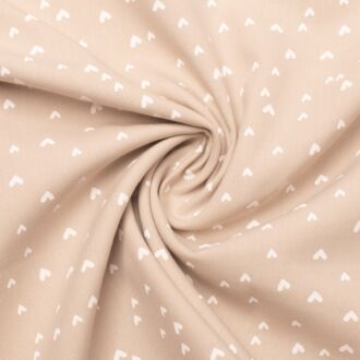 Baumwollwebware Mini Hearts sand