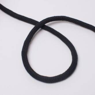 8mm Baumwollkordel schwarz