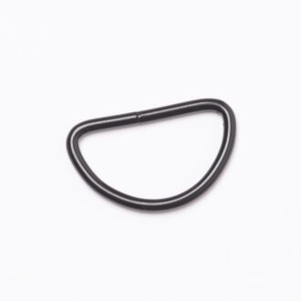 30mm D-Ring/Halbring schwarz