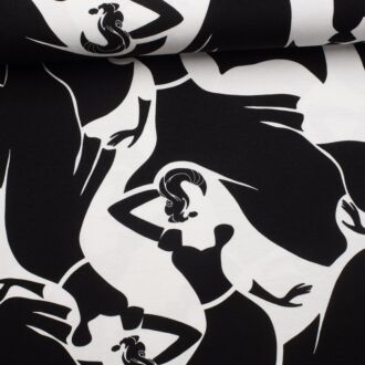 Viskosejersey Women in Black