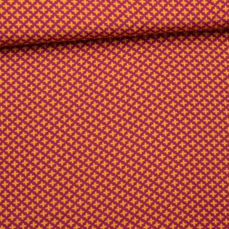 Viskose Minikreuze orange/erika