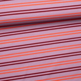 Bio Jersey Horizontal Lines rosa