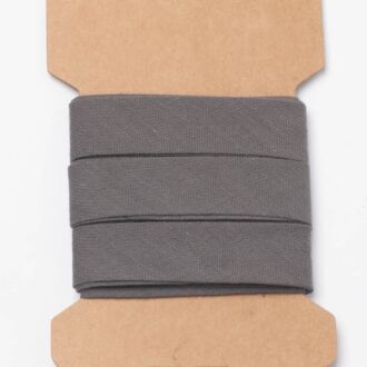 3m Baumwoll-Schrägband (20mm) dunkelgrau