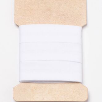 3m Baumwoll-Schrägband (20mm) weiß