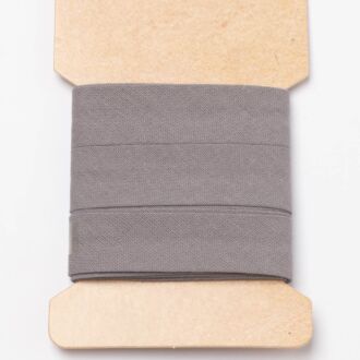 3m Baumwoll-Schrägband (20mm) grau
