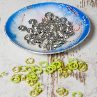 Jersey Druckknöpfe APFELGRÜN