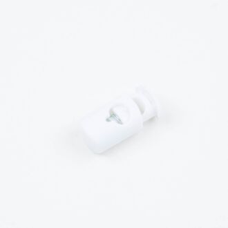 3mm Kordelstopper Zylinder weiß