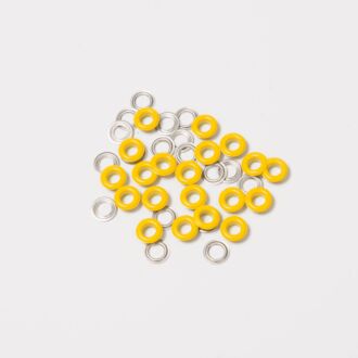 BabySnap Ösen mit Scheiben 5mm gelb