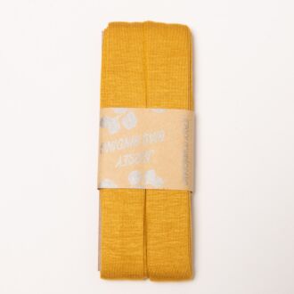 20mm Jersey-Schrägband goldgelb (3 Meter)