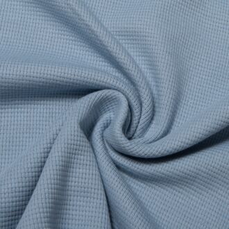 Waffel-Strickjersey rauchblau