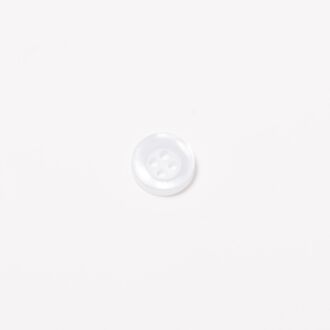12mm Kunststoffknopf 4-Loch perlmutt mit Rand