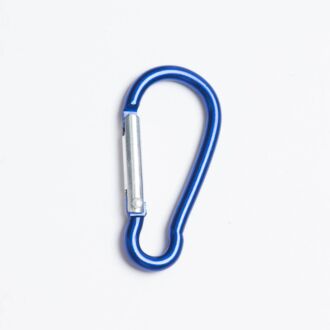 59mm Aluminium-Karabiner blau